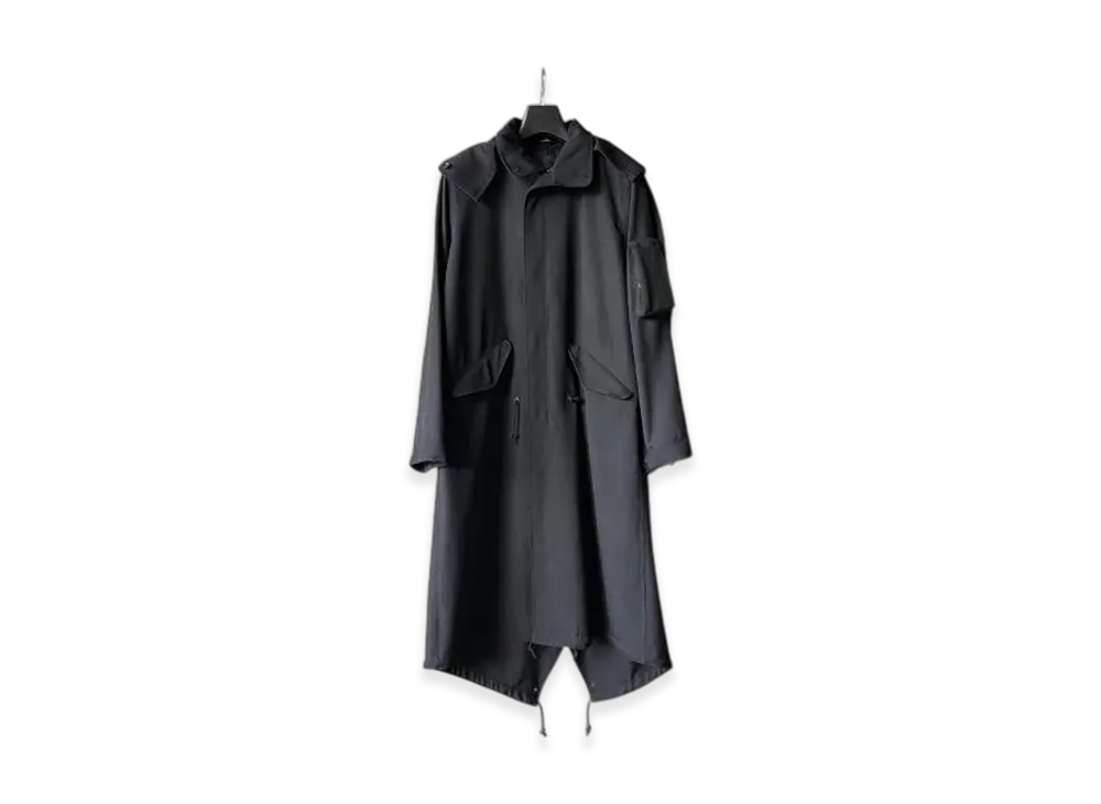 Yohji Yamamoto POUR HOMME Army Gabardine Mods Coat "Black"