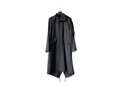 Yohji Yamamoto POUR HOMME Army Gabardine Mods Coat "Black"