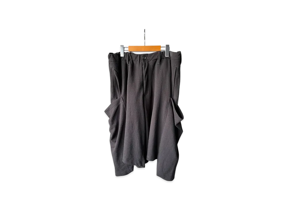 Yohji Yamamoto POUR HOMME Horizontal Decay Big Pocket Pants "Black"