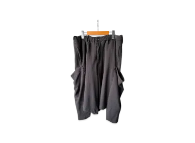 Yohji Yamamoto POUR HOMME Horizontal Decay Big Pocket Pants "Black"