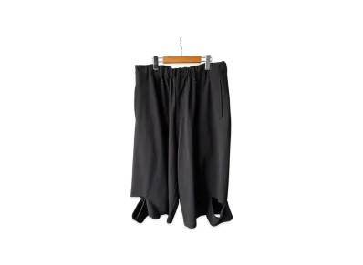 Yohji Yamamoto POUR HOMME Masterseed Single Jersey Slit Detail Pants "Black"
