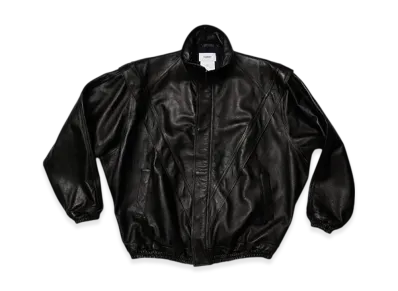 doublet Leather Track Jacket "Black"