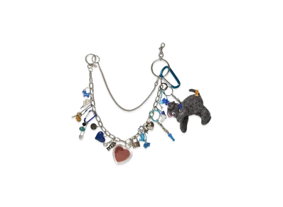 doublet Key Chain With Dog Doll "Blue"
