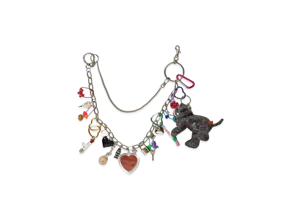doublet Key Chain With Dog Doll "Multi"