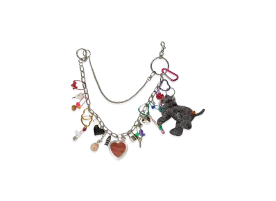 doublet Key Chain With Dog Doll "Multi"