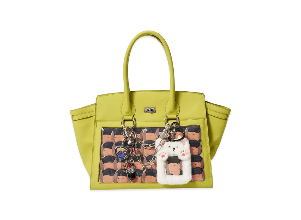 doublet Brewed-Dyed Leather "Ita" Bag "Green Tea"