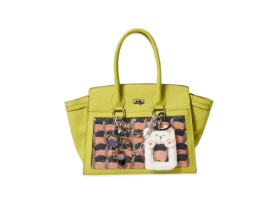 doublet Brewed-Dyed Leather "Ita" Bag "Green Tea"