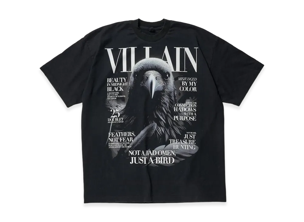 doublet Villain Cover Print T-Shirt "Black"