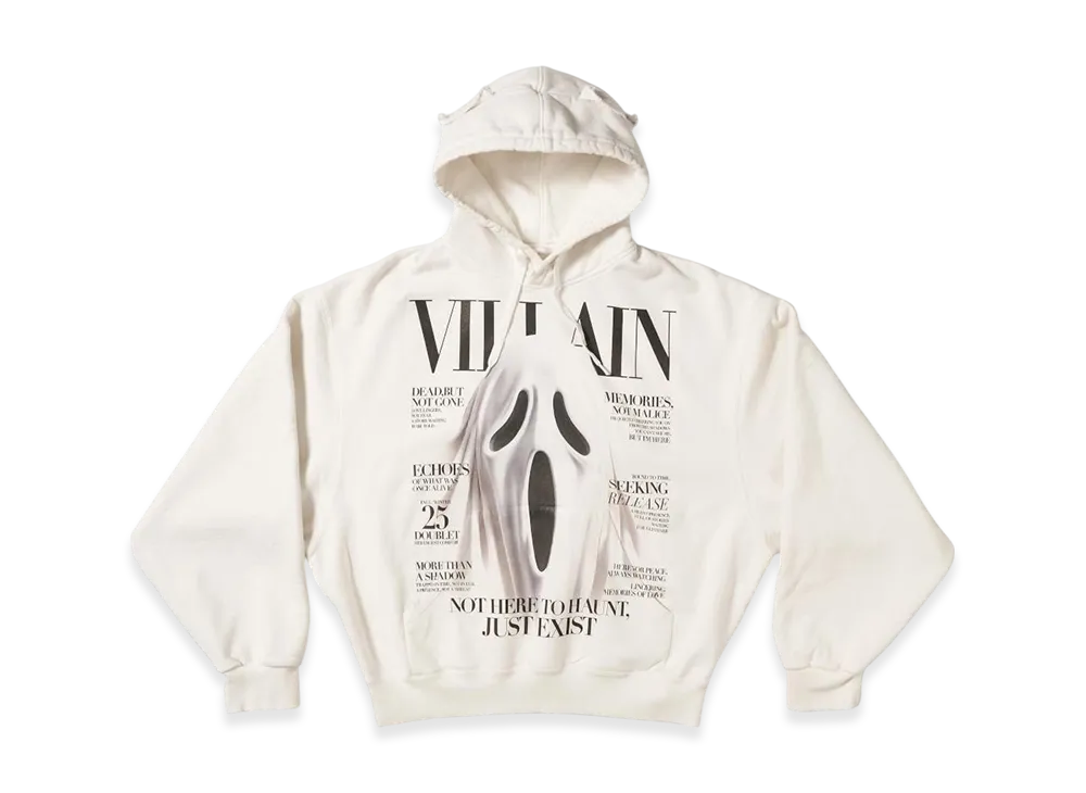 doublet Villain Cover Print Hoodie "White"