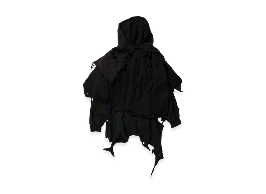 doublet Phantom Frayed Hoodie doublet Phantom Frayed Hoodie