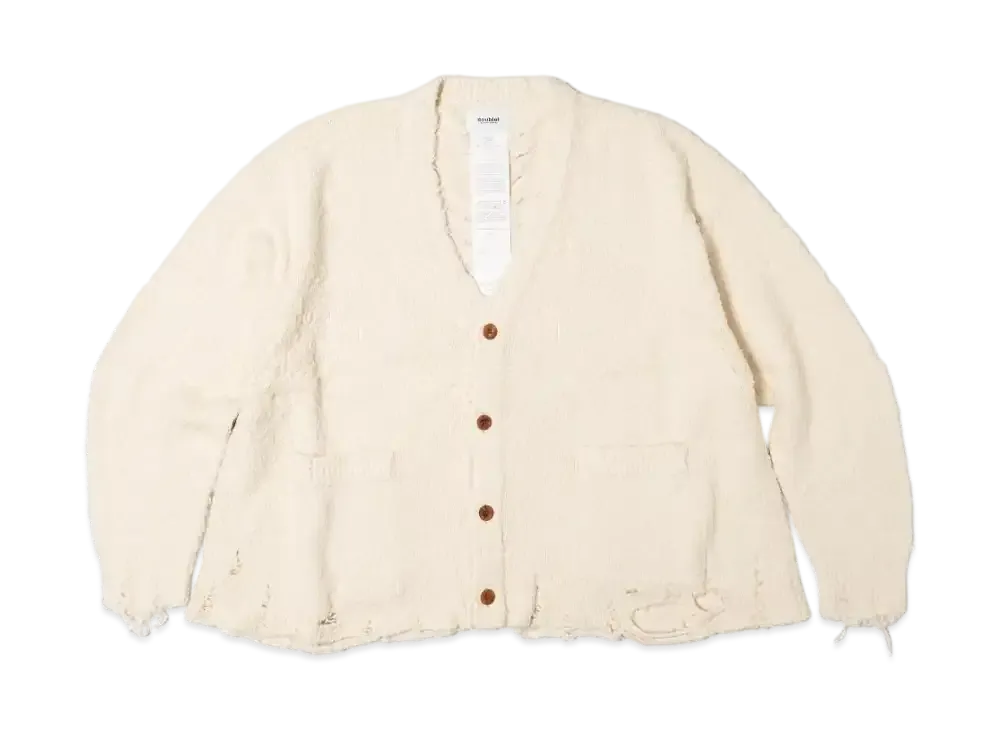 doublet Backbone Knit Cardigan "Ivory"