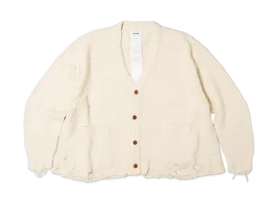 doublet Backbone Knit Cardigan "Ivory"