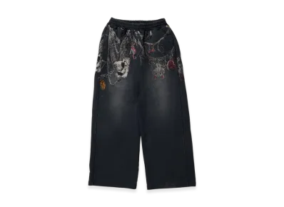 doublet Embroidered Chain Sweatpants "Grey"