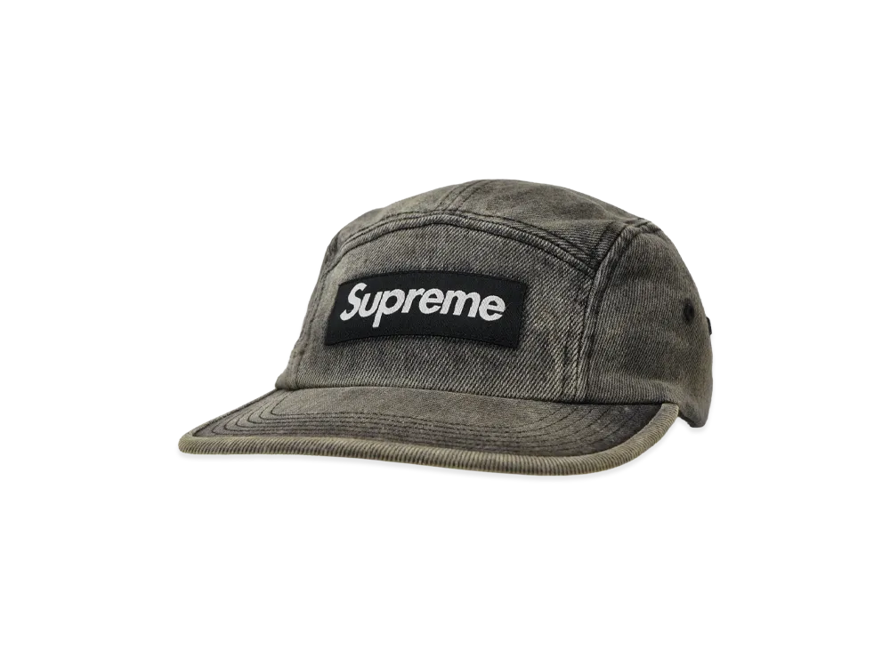 Supreme Denim Camp Cap "Washed Black"