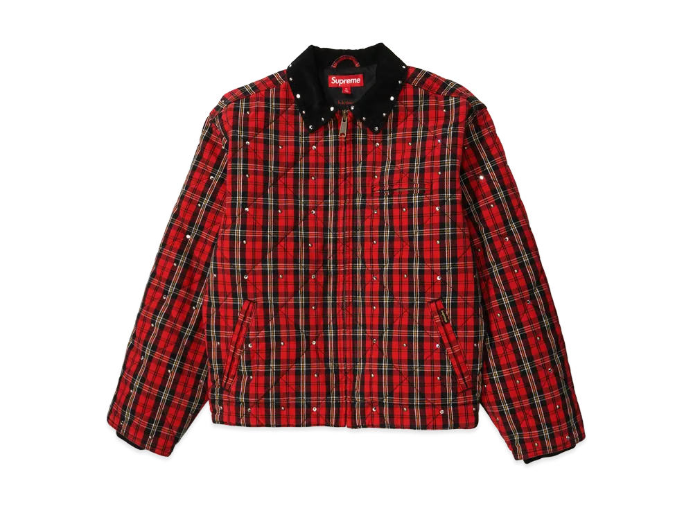 シュプリーム x ビービーサイモン キルティング ワーク ジャケット "プレイド"
