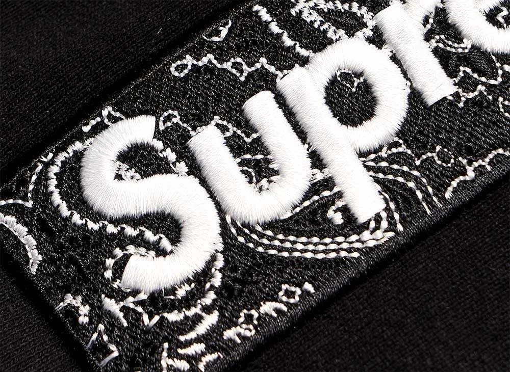 Supreme Bandana Box Logo Hooded Sweatshirt 