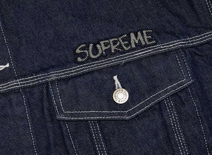 Supreme x Smurfs Denim Trucker Jacket Supreme x Smurfs Denim Trucker Jacket