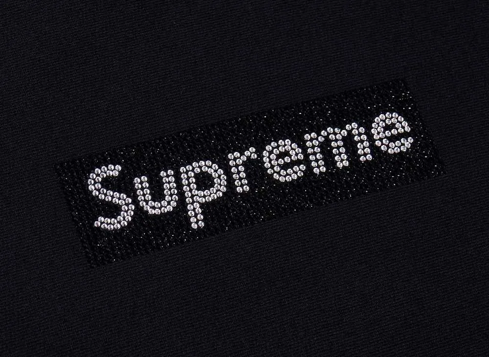 Supreme / Swarovski® Box Logo Hooded Sweeatshirt 