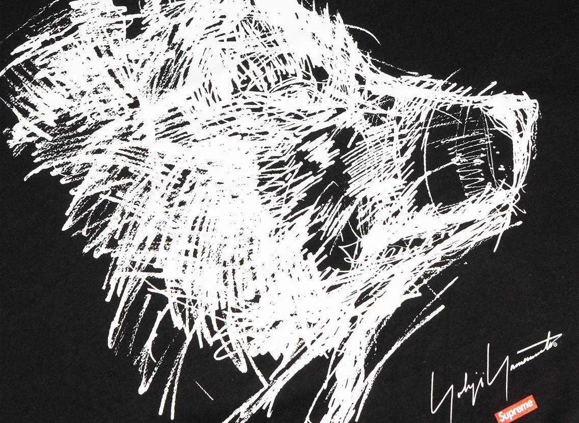 Supreme / Yohji Yamamoto® Scribble Wolf Tee 
