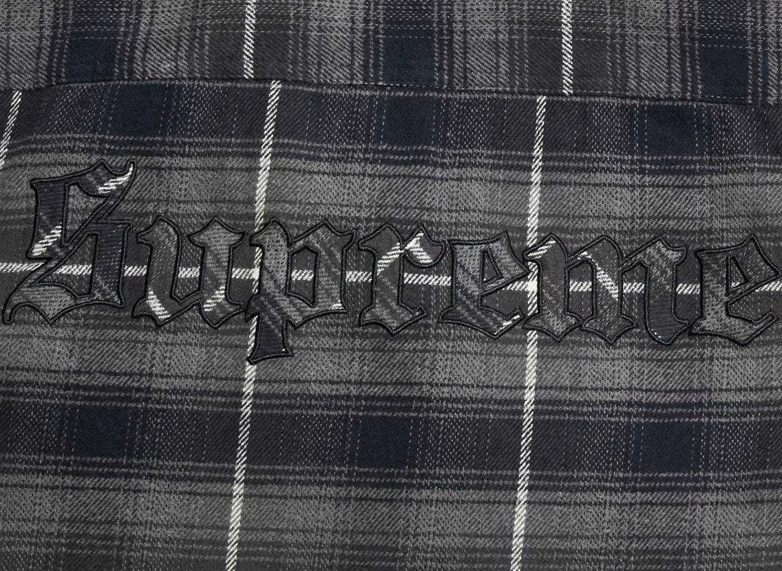 Supreme Shearling Lined Flannel Shirt 
