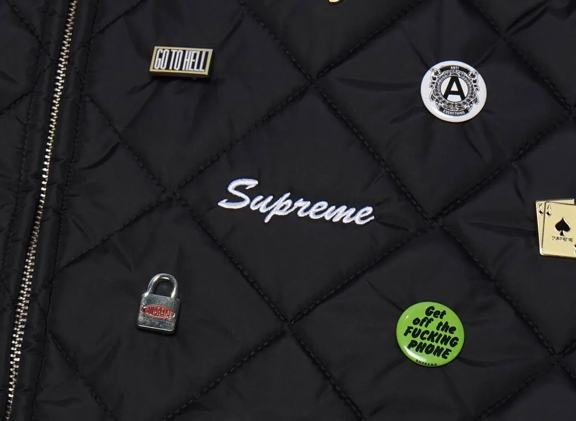 Supreme Pins Quilted Work Vest 