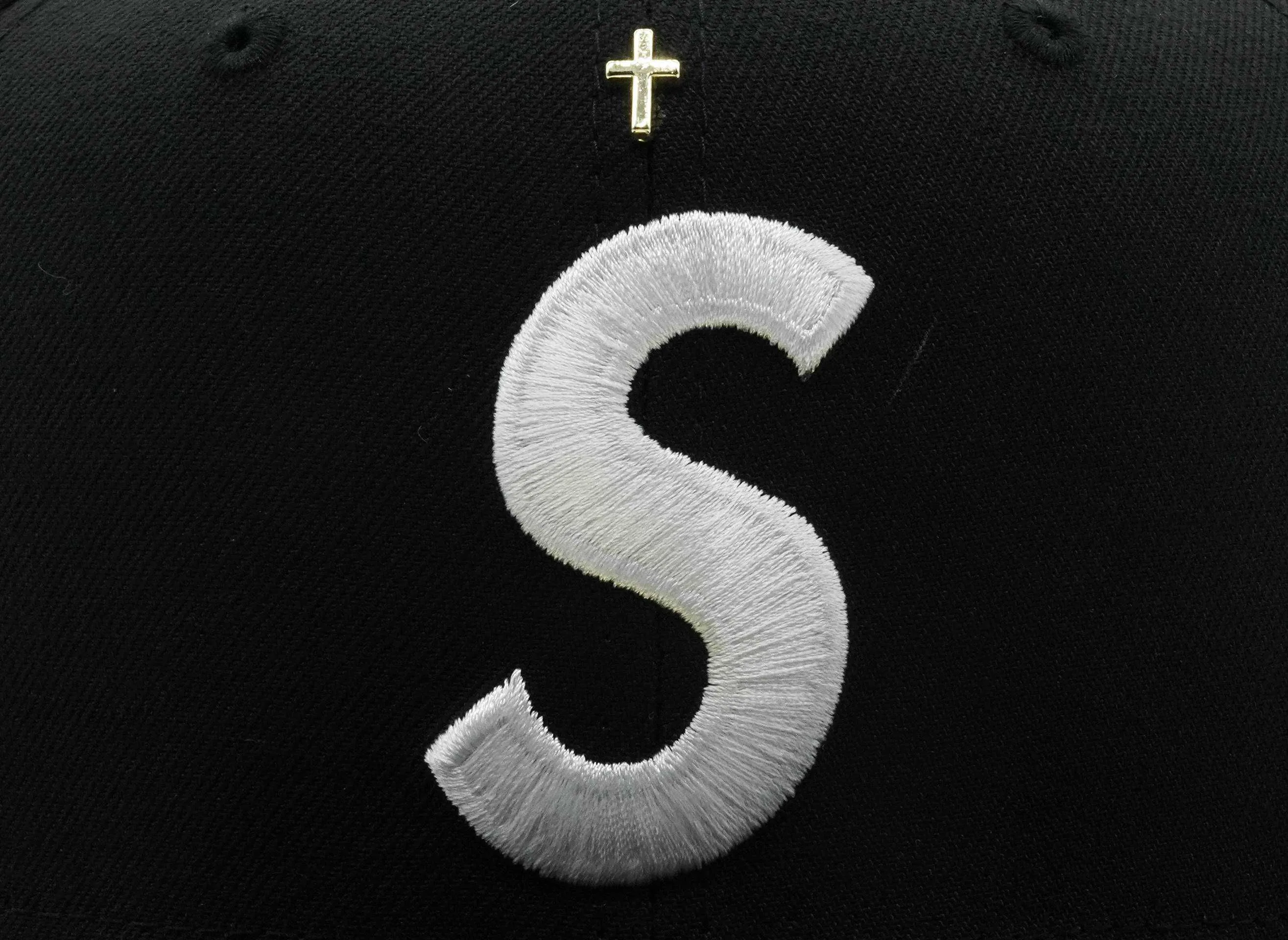 Supreme Gold Cross S Logo New Era 