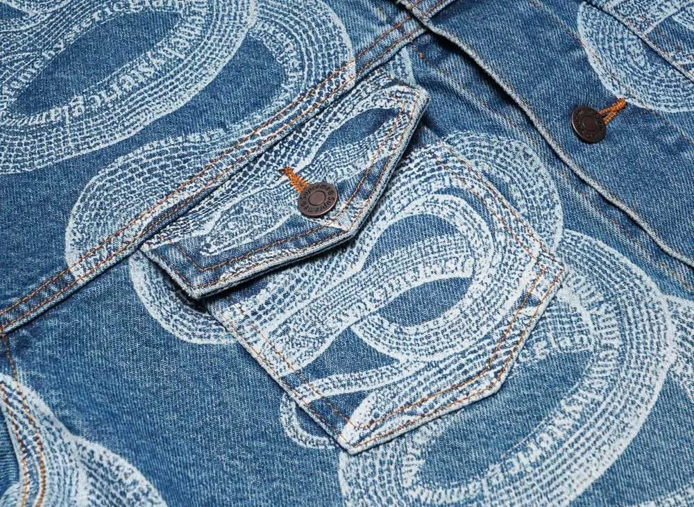Supreme x HYSTERIC GLAMOUR Snake Denim Trucker Jacket 