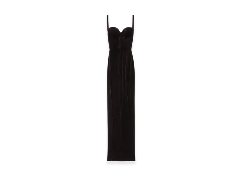 BALENCIAGA Women's Fitted Gown "Black"