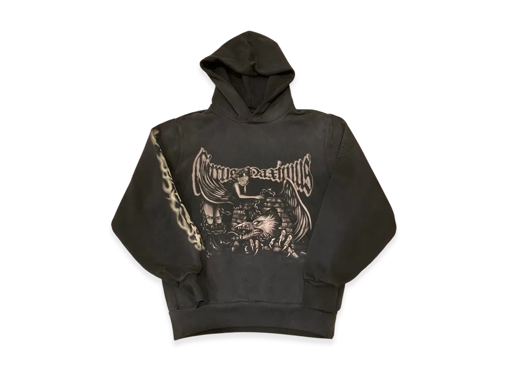 Travis Scott Cactus Jack Maximus Eagle Pullover Hoodie "Black"