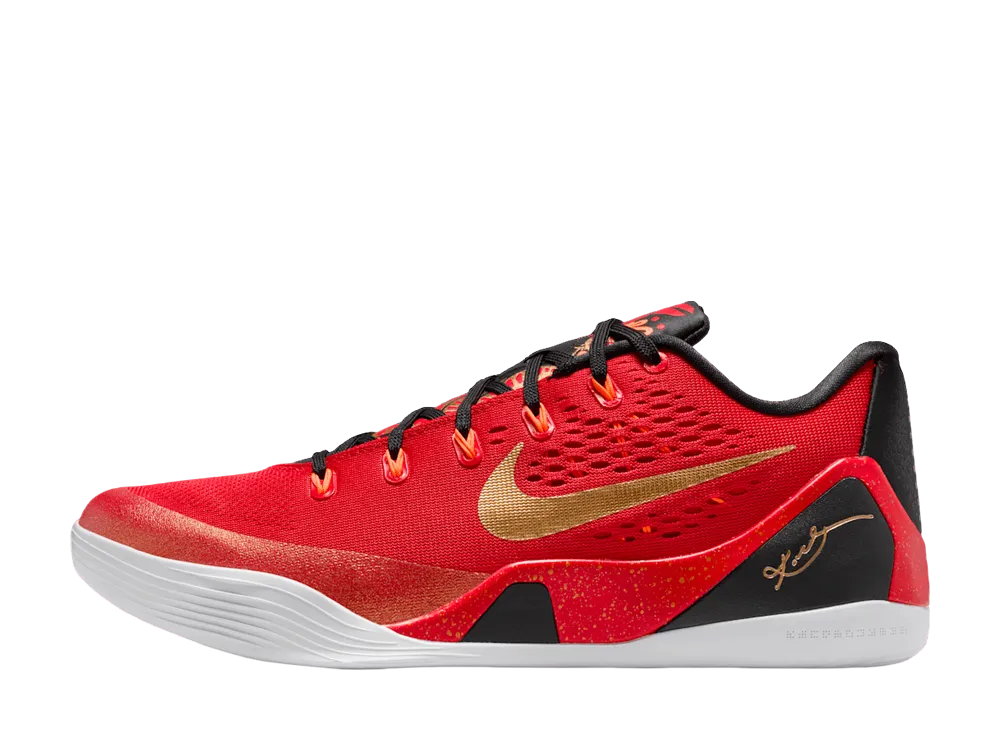 Nike Kobe 9 Low Protro EM "China/University Red and Metallic Gold"