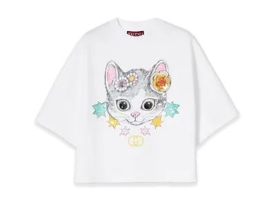 GUCCI x Higuchi Yuko Cropped T-shirtJapan Exclusive "White"