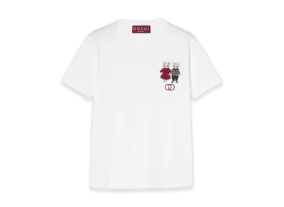 GUCCI x Higuchi Yuko Cotton Jersey T-shirt Japan Exclusive "White"