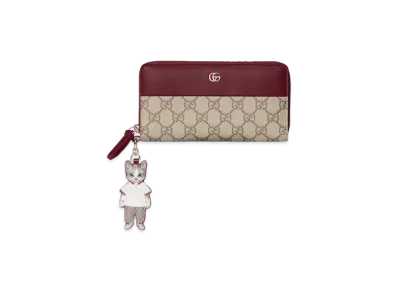 GUCCI x Higuchi Yuko Bicolor Zip Around Wallet Japan Exclusive "Rosso Ancora"