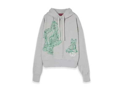 GUCCI x Higuchi Yuko Cotton Jersey Sweatshirt Japan Exclusive "Grey Melange"