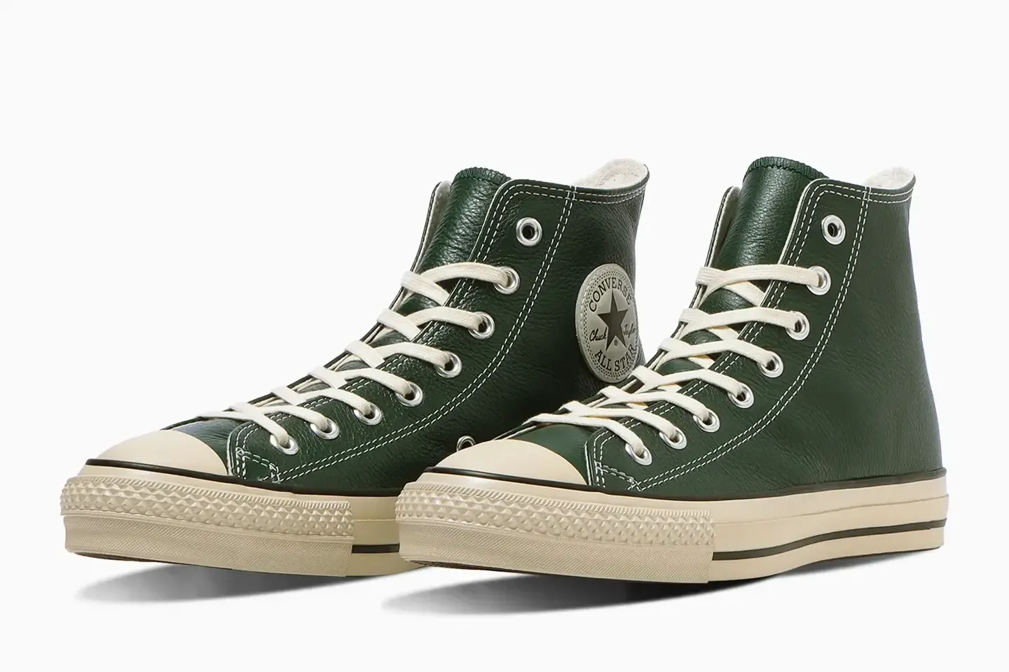 コンバース レザー オールスター J ハイ ディープグリーン