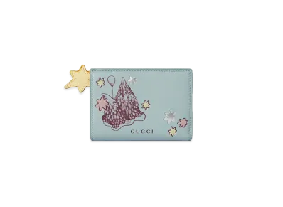 GUCCI x Higuchi Yuko Bicolor Small WalletJapan Exclusive "Blue/Rosso Ancora"