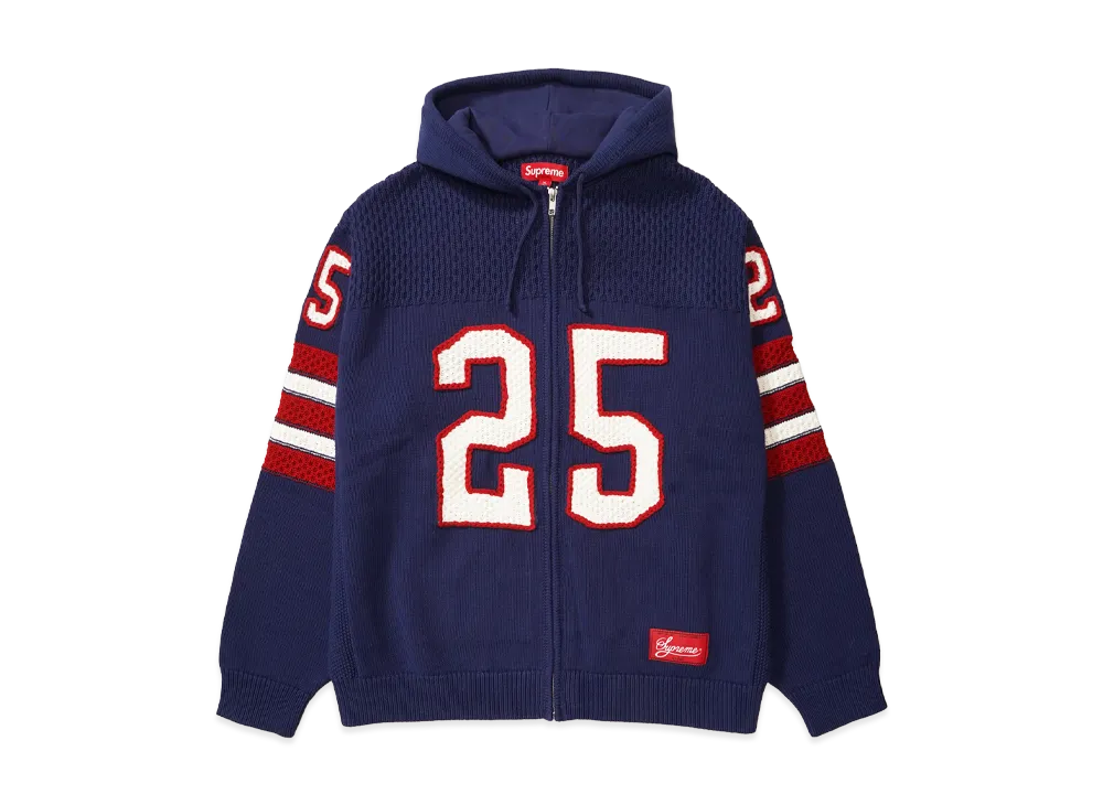 Supreme Sport Zip Up Hooded Sweater "Navy"
