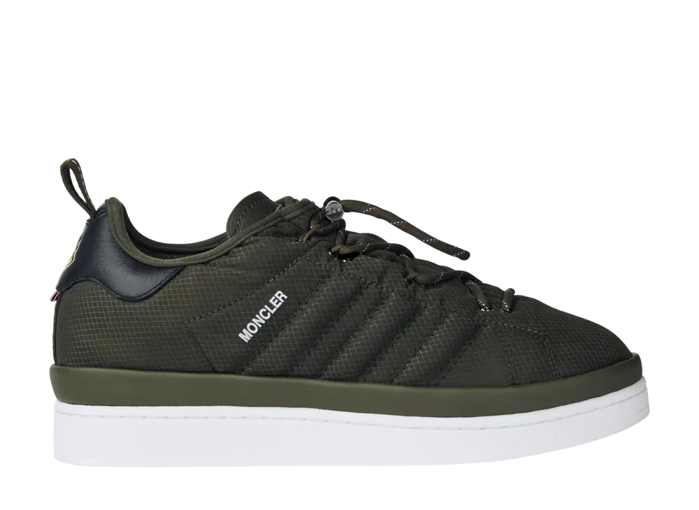 Moncler × adidas Campus "Olive Night/Solar Yellow"