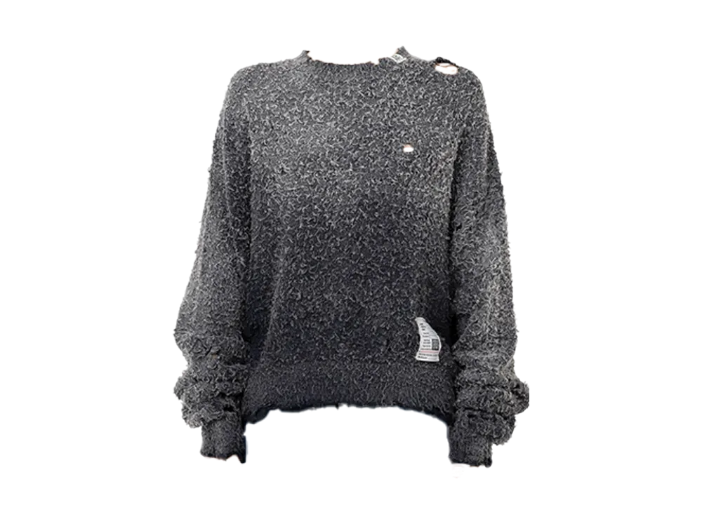 Maison MIHARA YASUHIRO Sun Faded Like Knit Sweater "Black"