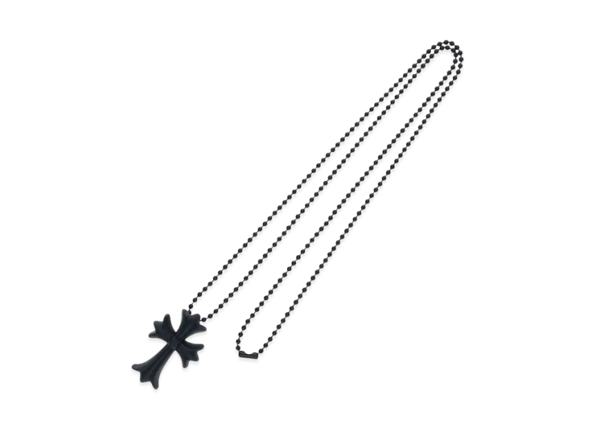Chrome Hearts Rubber Small CH Cross Silicon Necklace Chrome Hearts Rubber Small CH Cross Silicon Necklace