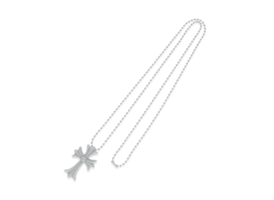 Chrome Hearts Raverth Small CH Cross Silicon Necklace "Grey"