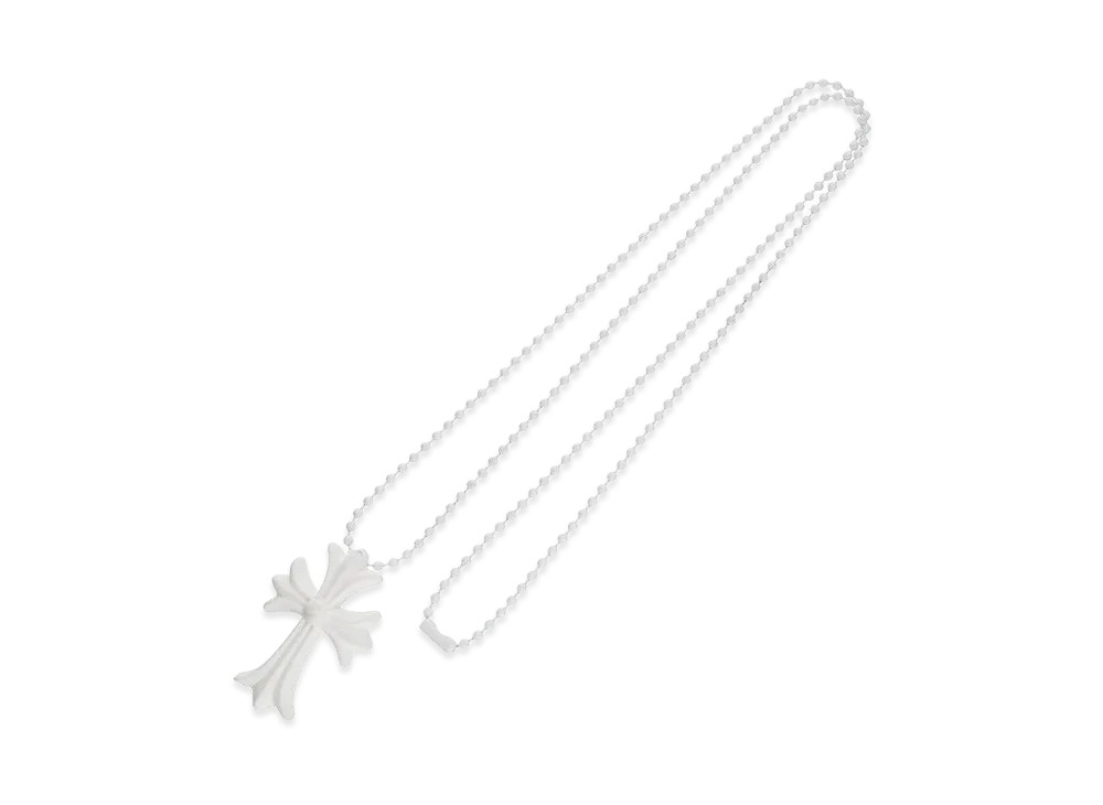 クロムハーツ ラバー スモール CHクロス シリコンネックレス "ホワイト"