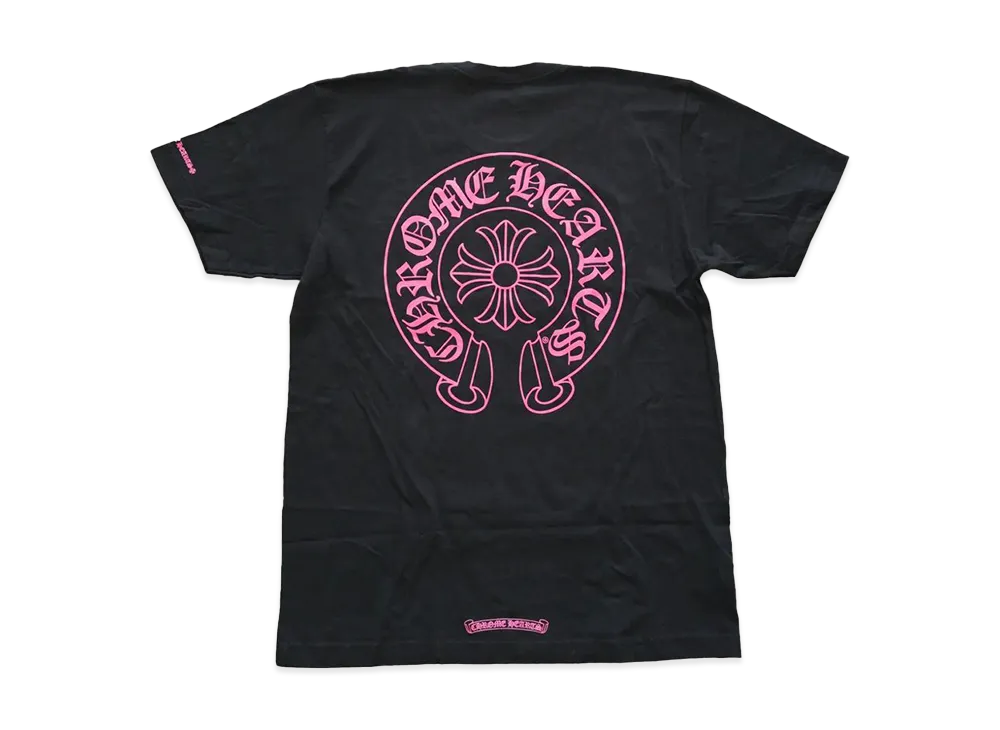 【入手困難】CHROMEHEARTS クロムハーツ ホースシュー 半袖　Tシャツ クロムハーツ CHROME HEARTS ホースシュー プリント Tシャツ クルー