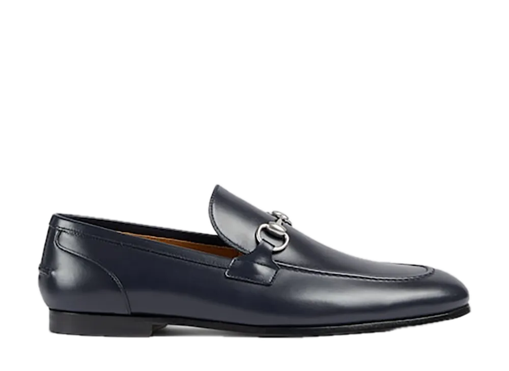 グッチ ヨルダーン ホースビット ローファー "ダークブルー "