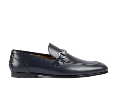 GUCCI Jordaan Horsebit Loafer "Dark Blue"