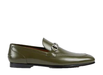 GUCCI Jordaan Horsebit Loafer "Forest Green"