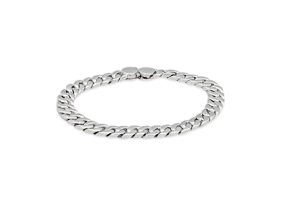 TOMWOOD Curb Bracelet Seven 7.7 "Silver"