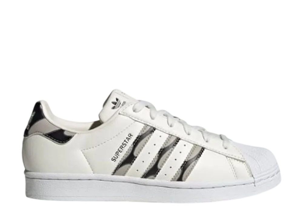 マリメッコ × アディダス ウィメンズ スーパースター "クラウドホワイト/コアブラック/グレーシックス"