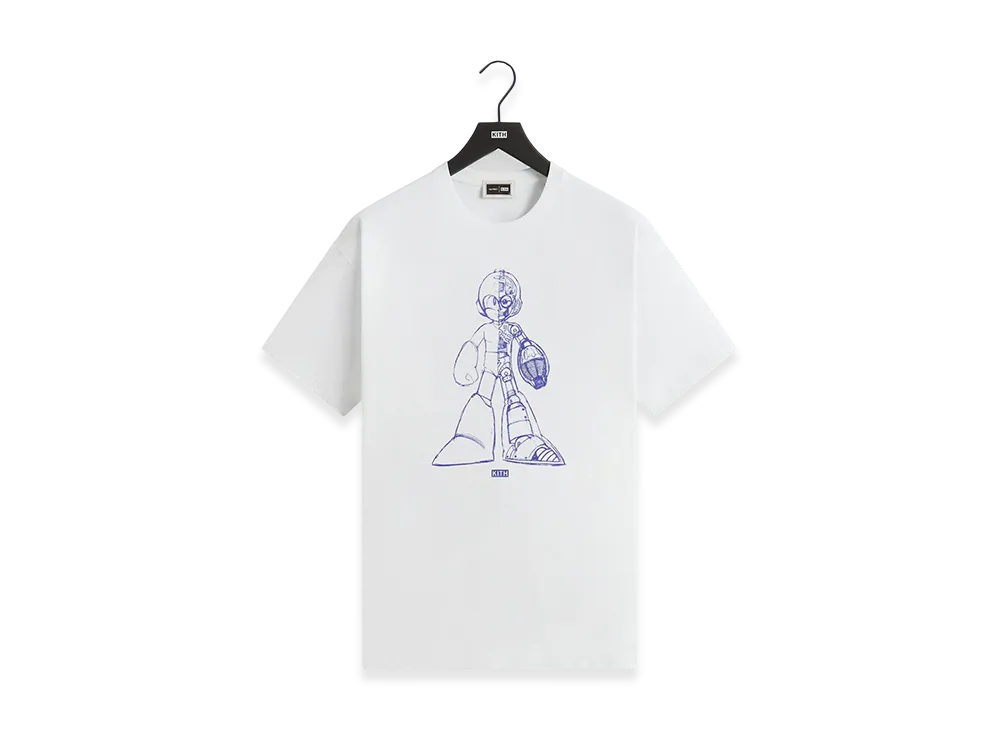Kith x Capcom Mega Man Sketch Vintage Tee "White"