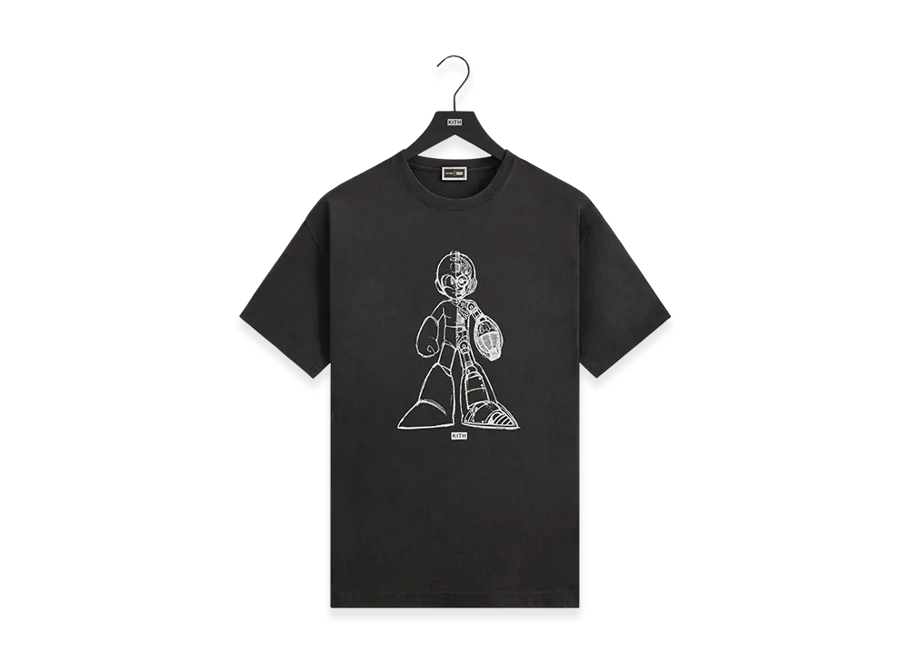 Kith x Capcom Mega Man Sketch Vintage Tee "Black"